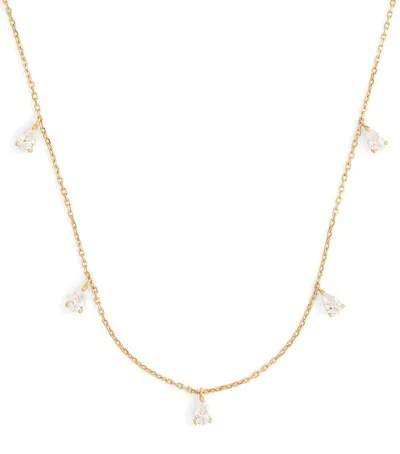 Astrid & Miyu Gold Plated Crystal Charm Necklace