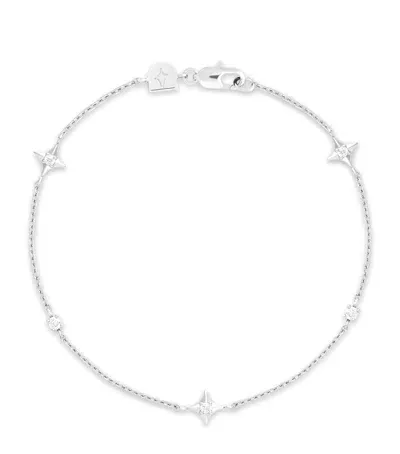 Astrid & Miyu Rhodium-plated Cosmic Star Bracelet In Silver