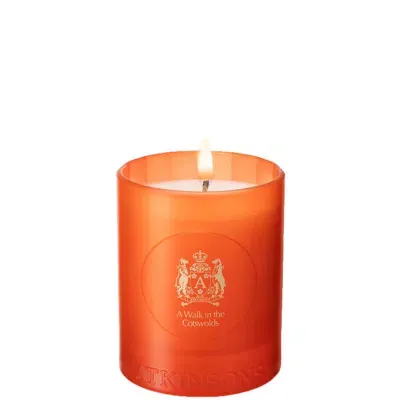 Atkinsons A Walk In The Cotswolds Candle 200g In Orange