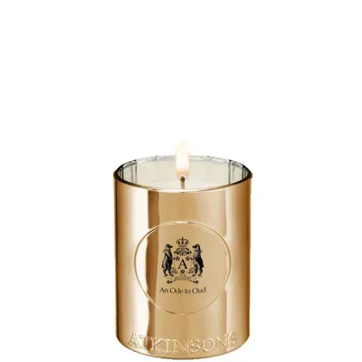 Atkinsons An Ode To Oud Candle 200g In Gold