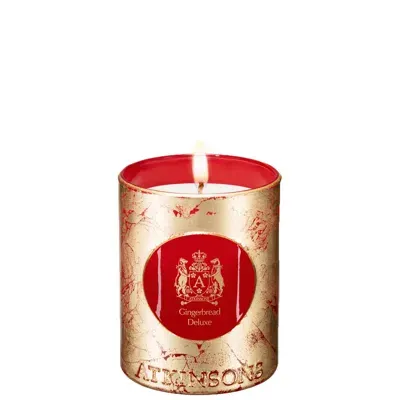 Atkinsons Gingerbread Deluxe Candle 200g In Red