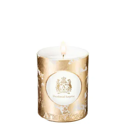 Atkinsons Shortbread Surprise Candle 200g In Gold