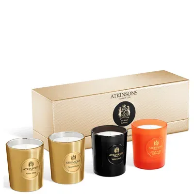 Atkinsons The British Collection Candle Set 4x75g In Multi