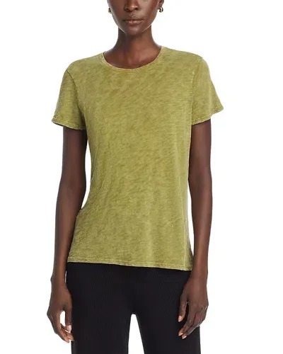 Atm Anthony Thomas Melillo Crewneck Short Sleeve Cotton Tee In Juniper