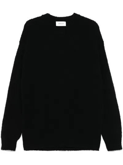 Atomo Factory Bouclé Sweater In Black