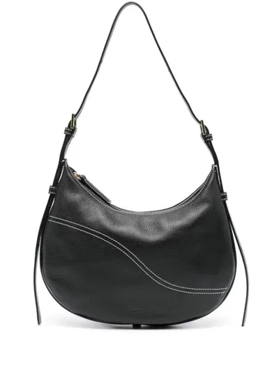 Atp Atelier Liveri Leather Shoulder Bag In Black