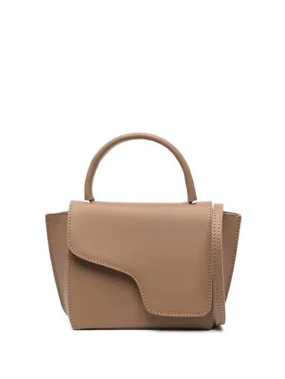 Atp Atelier Montalcino Leather Tote Bag In Beige