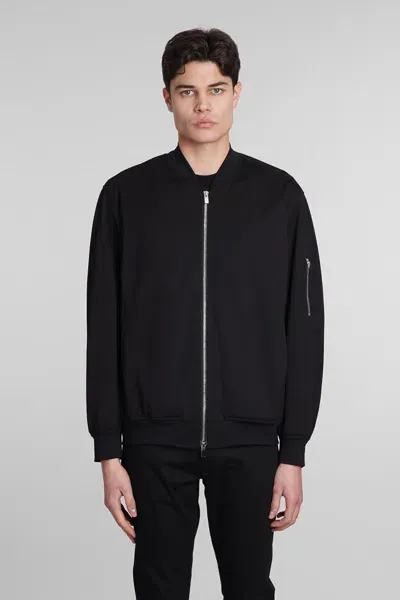 Attachment Black Zip Bomber Jacket