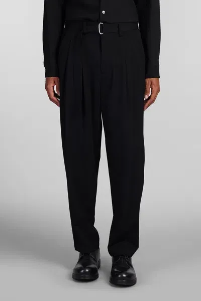 Attachment Pants In Black Wool