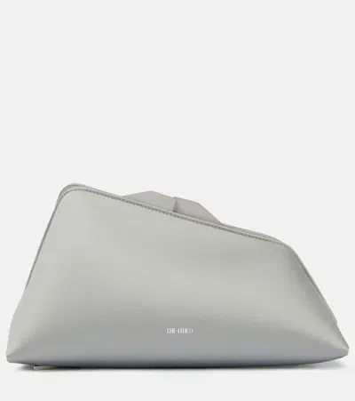 Attico 8.30pm Satin Clutch In Gray