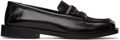 Attico Black Amanda Loafers In 100 Black