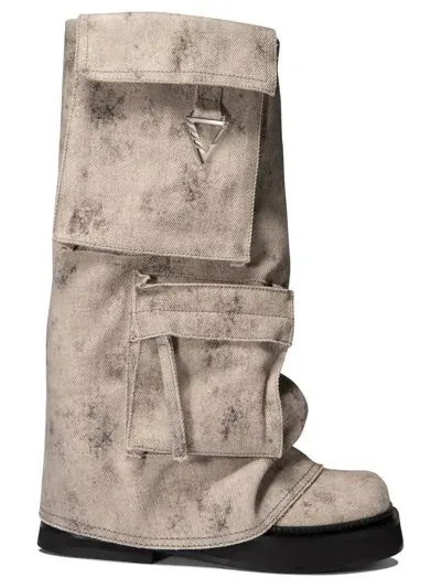 Attico Boots In Beige