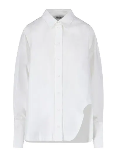 Attico Front Cut Shirt In White