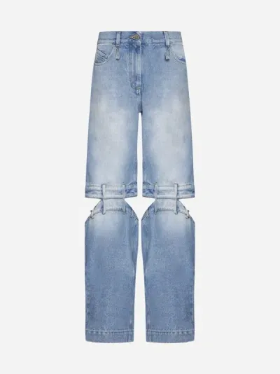 Attico The  Jeans In Sky Blue