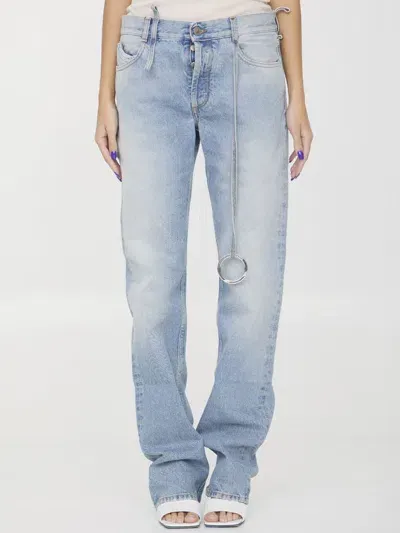 Attico Denim Jeans In Blue