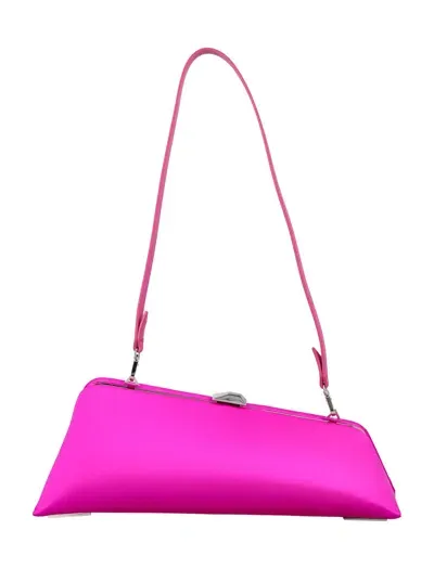 Attico Long Night Maxi Clutch In Pink