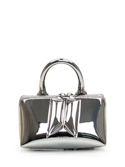 Attico Mini Friday Bag In Silver