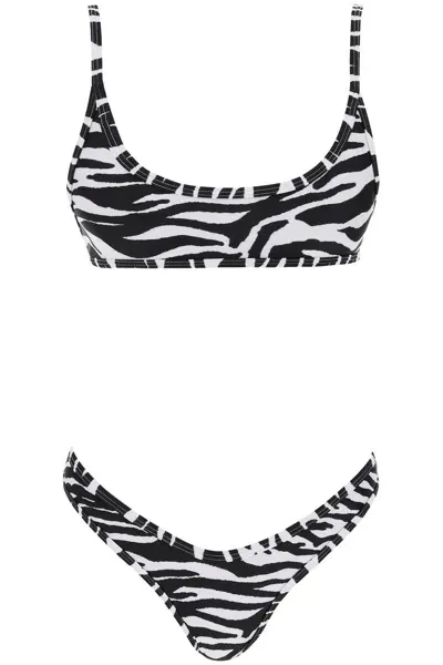 Attico Set Bikini In Stampa Animalier In Multicolor