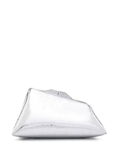 Attico Silver-tone 8.30pm Metallic Clutch Bag