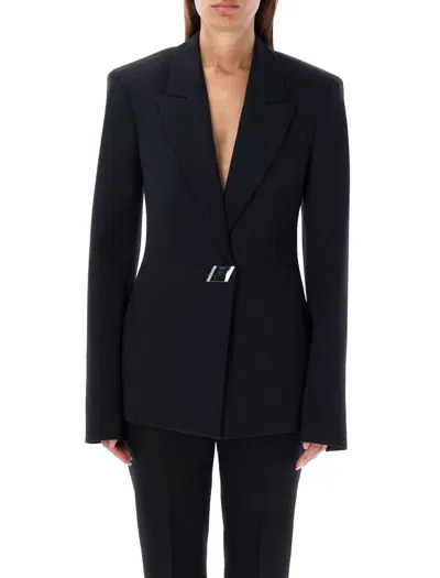 Attico The  Blazer Single Breast In Black