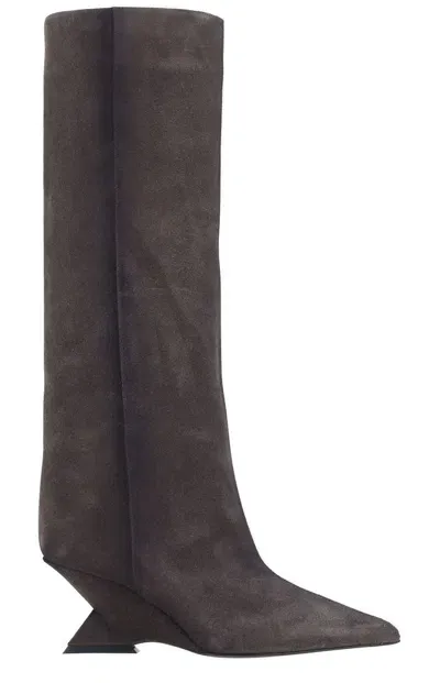 Attico The  Cheope Tube Boots In Grey