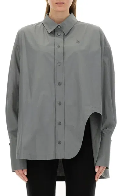 Attico The  Diana Shirt In Grey