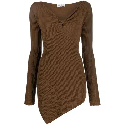 Attico The  Dresses In Brown