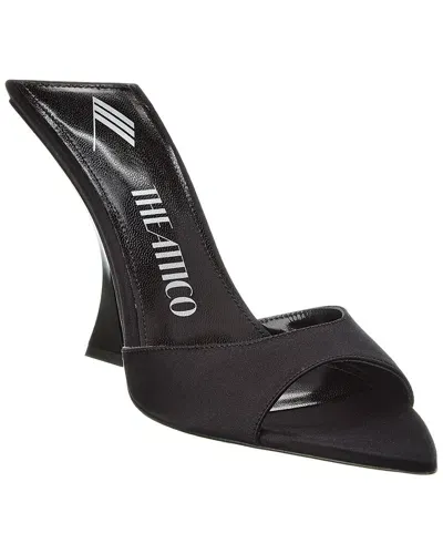 Attico Ester Satin Mule In Black