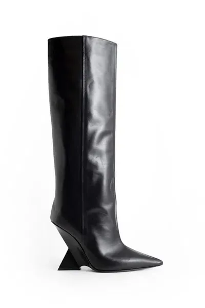 Attico The  Heeled Boots In Black