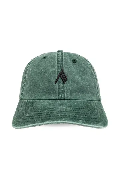 Attico The  Logo Embroidered Baseball Cap In Green