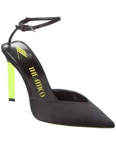 Attico Perine 115mm Contrasting Heel Pumps In Black