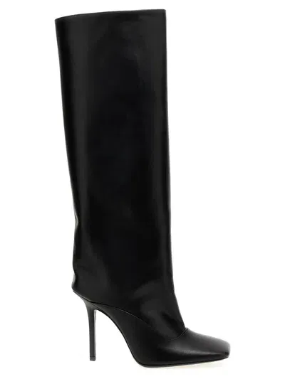 Attico Sienna Black Leather High Boot