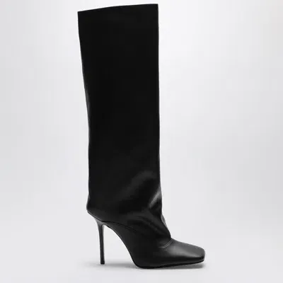 Attico Sienna Black Leather High Boot