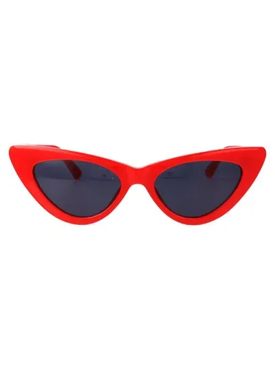 Attico The  Sunglasses In Red