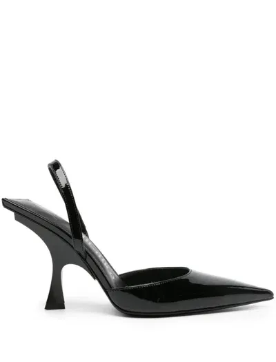 Attico Mules A Punta In Black