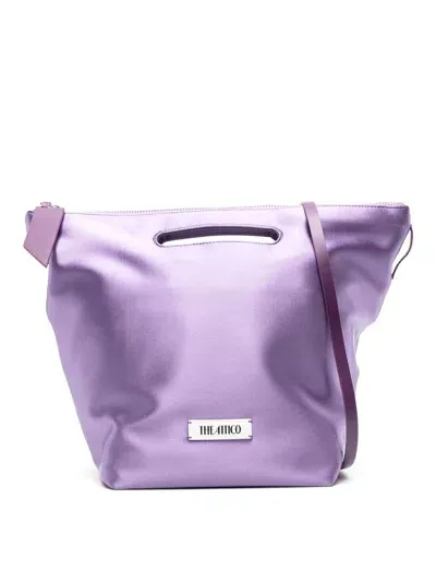 Attico Via Dei Giardini 30 Lilac Tote Bag In Silver