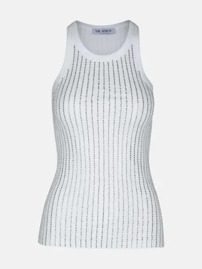 Attico White Cotton Tank Top