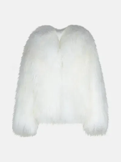 Attico White Mongol Faux Fur