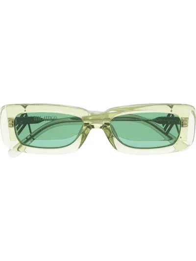 Attico X The  Marfa Sunglasses In Green