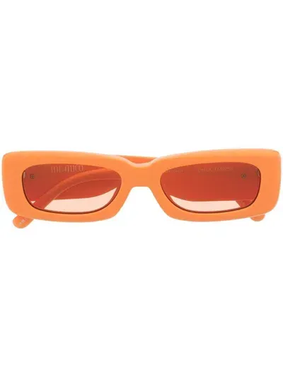 Attico X The  Mini Marfa Sunglasses In Orange