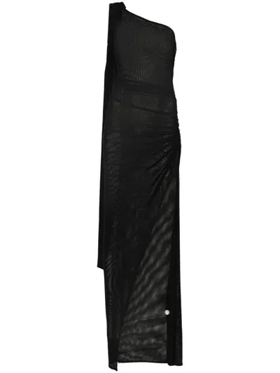 Atu Body Couture Sash-detail Maxi Dress In Black