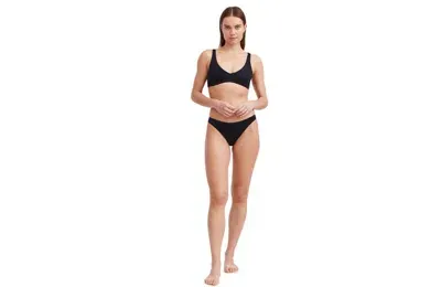 Au Naturel By Gottex Solid Bikini Bra Swim Top In Black