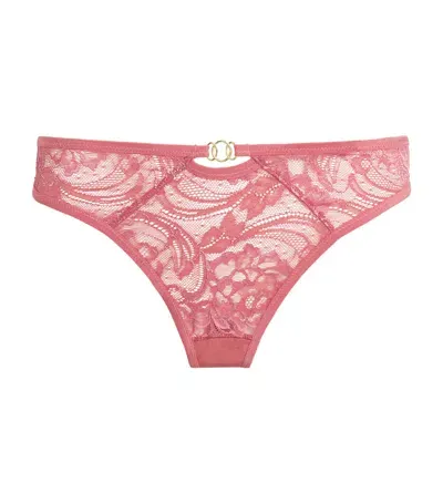 Aubade Lace Tanga In Pink