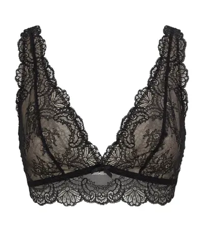 Aubade Sheer Lace Bralette In Black