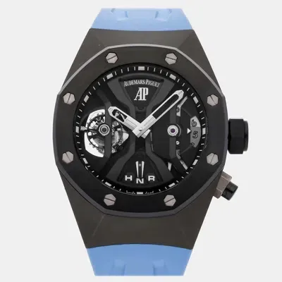 Pre-owned Audemars Piguet Black Titanium Royal Oak Manual Winding Men's Wristwatch 44 Mm