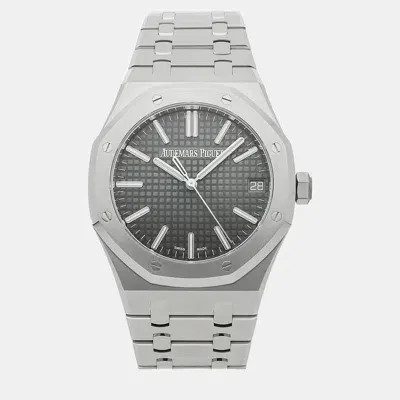 Pre-owned Audemars Piguet Grey Stainless Steel Royal Oak 15510st.oo.1320st.10 Automatic Men's Wristwatch 41 Mm