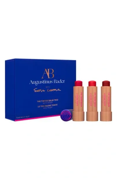 Augustinus Bader X Sofia Coppola Tinted Lip Balm Trio (limited Edition) $129 Value In No Color