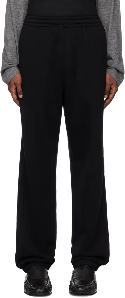 Auralee Black Smooth Soft Sweatpants