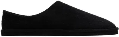 Auralee Black Suede Slippers