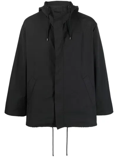 Auralee Black Hooded Jacket